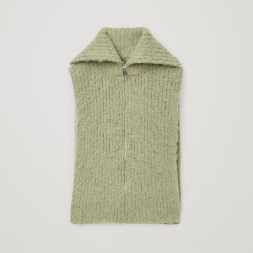 Cos alpaca blend scarf/vest hybrid